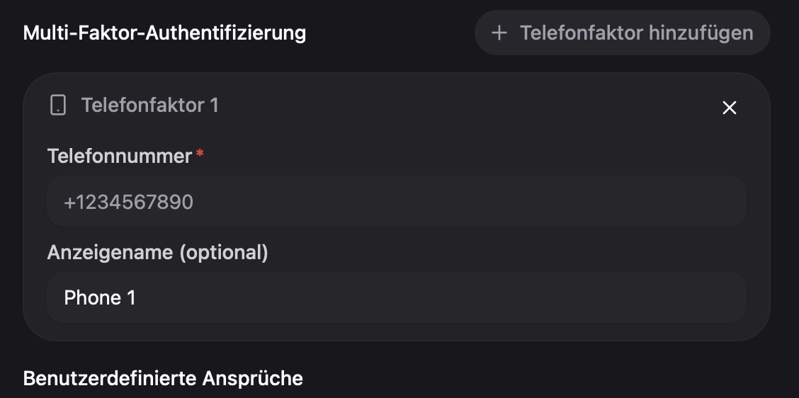 MFA-Unterstützung