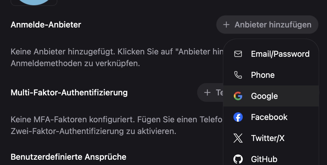 Anbieterverwaltung