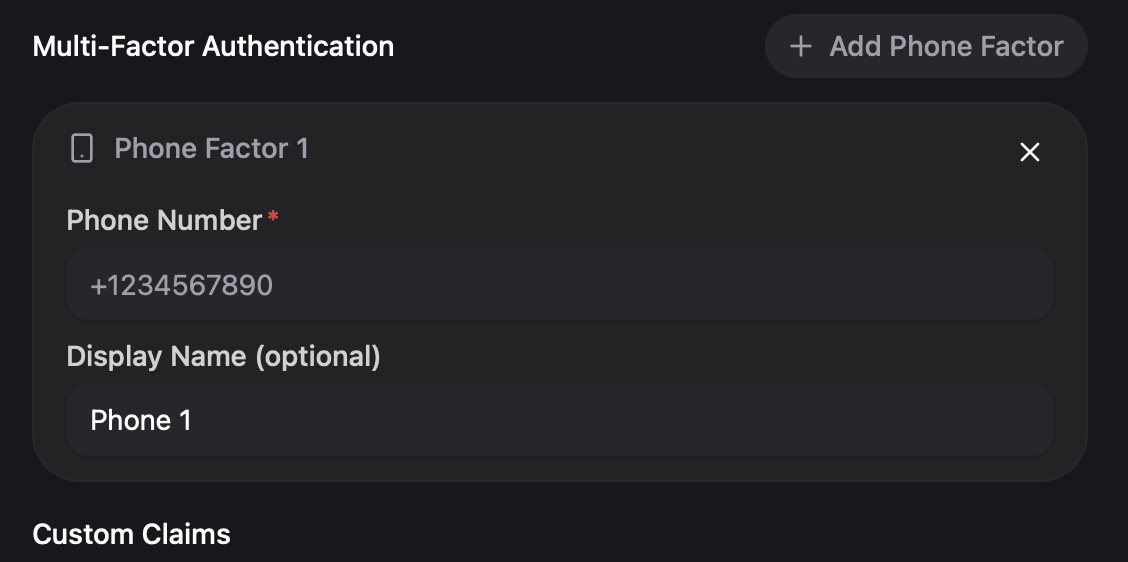MFA support