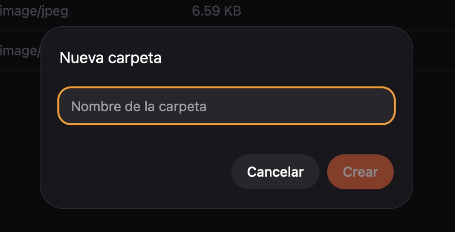 Gestión de carpetas